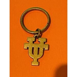James Avery Retired Brass UT Longhorns Key Ring Holder